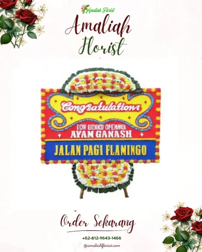 Bunga Papan Congratulation di Medokan Semampir